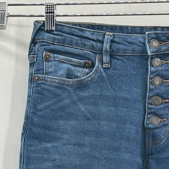 True Religion Starr High Rise Cropped Straight Jeans Women’s 29 (29/27) Distress - Picture 6 of 13